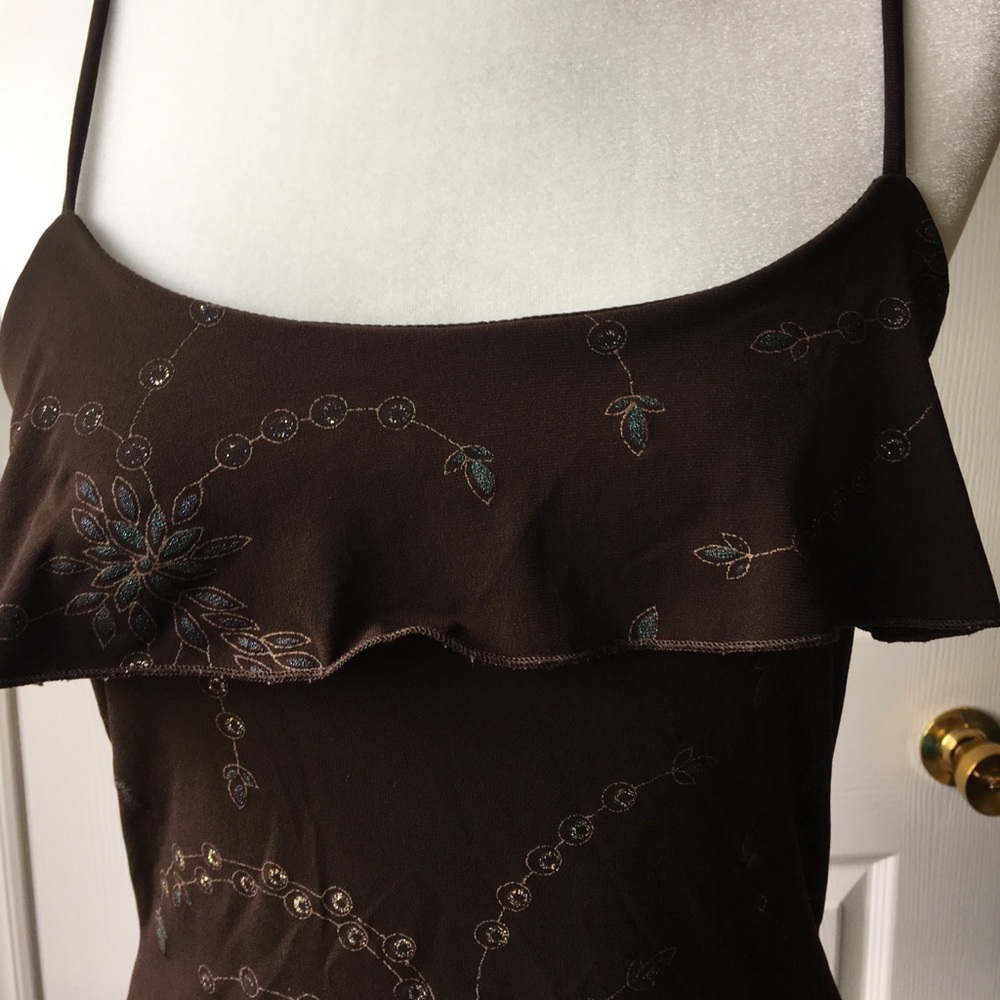 Fancy Brown Tank Top